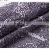 Grey Cashew Nuts Flower Mesh Spandex Nylon N7020 60gsm Elastic Printing Fabric OEKO 100 thumbnail-2