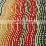 Orange Green Wave Mesh Spandex Nylon 4070 Elastic Print Fabric thumbnail-5