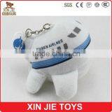Custom Cheap Plush Plane Keychain 10cm Soft Stuffed Plane Keychain thumbnail-3