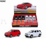 1:28 Metal Pull Back Toy Car Alloy Four Door Open Little Die-cast With Light Simulation Metal Car thumbnail-4