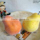Decorative Artificial Foam Pear 3"*4.5" With Emulation Sugar for Havest Home Decoration thumbnail-1