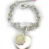 fashion metal with resin rose solid perfume containe bracelet, various design, OEM designs accepted.<DHCA9019>