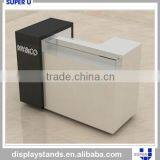 Wood Shop Counter Design White Reception Counter Display Furniture thumbnail-5