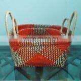 Seagrass Wicker Handmade Basket With Handle