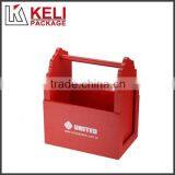 Fashion Red Wooden Wine Tote thumbnail-1