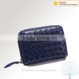 Knitted Leather Credit Card Holder in Soft Grain Leather High Quality Standard thumbnail-4