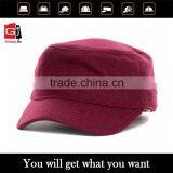 2015 Factory Supply Fashion and High End Cotton Material Burgundy Military Hat thumbnail-1