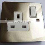 A092 A094 British Stainless Wall Switch Socket thumbnail-1