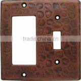 Hammered Copper Switch Plates