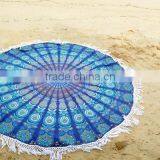 Indian Mandala Beach Roundie Tapestry Mandala Round Roundie Yoga Mat Beach Throw Bohemian Roundie Hippie Mandala Round Throw thumbnail-1