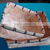 Natural Bamboo Square Mini Shape Sundries Basket thumbnail-1