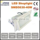 20W-30W-40W-50W LED Squaredownlight, LED Retangle Downlight, Led Shoplight,ceiling Downlight With Frosted Glass/anti-dazzle pc thumbnail-1