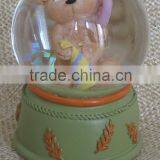 Hot Sale Cute and Simple Design Different Bear Figurines Snow Globes for Sale thumbnail-6