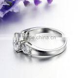 China Wholesale Diamond Design Silver Wedding Ring Set thumbnail-4