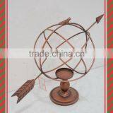 Metal Candle Stand With Sphere Design