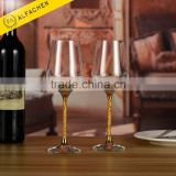 Ornament Gold Stem Goblet Germany White Wine Glasses Wineglass