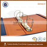 Three Fold Leather File Folder With Metal D Ring Binder and Elastic Band thumbnail-3