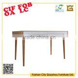 2016 CF Dining Table Home Living Dining Room Set Veneer Table,Dining Table With Solid Wood Legs For Restuarant thumbnail-1