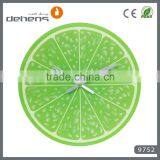 Decorative Funny Glass Wall Clock With Fruit Shape Design thumbnail-3