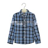 Top and blouses 2016 child garment kid boy plaid shirt with pure cotton