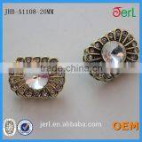 Wholesale Bulk Metal Crystal Rhinestone Fashion Button Rhinestone Button for Wedding thumbnail-3