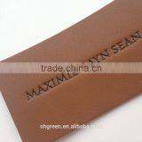 Soft Debossed Company Name Leather Tags for Suits thumbnail-4