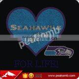 Crystal Seahawks Girl For Life Rhinestone Transfers Designs thumbnail-1