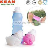 Silicone Foldable Water Bottle 550ml Outdoor Running Hiking thumbnail-5