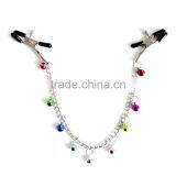 WOMAN SEX TOYS NIPPLE STRETCHER WITH BELLS NIPPLE STRETCHER WITH STEEL CHAIN WOMAN SEX TOYS NIPPLE STRETCHER WHOLESALE thumbnail-1