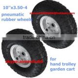 10inch pneumatic rubber wheels