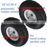 10inch Pneumatic Rubber Wheels thumbnail-1