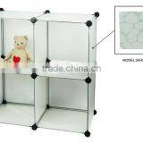 Store More Stackable White Home Decor PP Storage Organizer With Four Cubes thumbnail-2