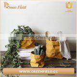 Green Field Washable Kraft Paper Storage Bag Waterproof Planter Bag thumbnail-6