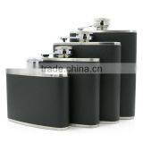 Hip Flask Leather Wrapped Flagon With High Quality Stainless Steel thumbnail-1