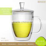 High End Wide Mouth Borosilicate Glass Glass Milk Tea Cups thumbnail-6