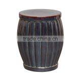 Aluminum Bar Ware Hammered Metal Stool thumbnail-6