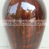 High Quality Best Selling Lacquer Dark Red Style Brush Vase From Vietnam thumbnail-1