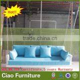 Modern Style Patio Furniture Outdoor Bed White Swing Sofa Chair thumbnail-1