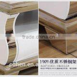 Hot Selling Royal Luxury High Gloss Stainless Steel TV Stand/cabinet Design E1073 thumbnail-4