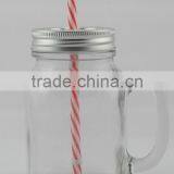 16oz Zibo Canton Fair Mason Glass Mug Jar thumbnail-1