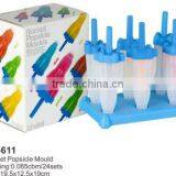 6pcs FDA LFGB Plastic Ice Cream Mould,ice Popsicle Maker,ice Mould thumbnail-1