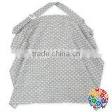 Aqua White Stripe Seersucker Cotton Nursing Cover for Breastfeeding, Mum Udder Covers Breastfeeding thumbnail-6