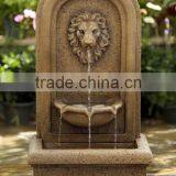 Western Palace Style Marble Stone Lion Head Statue Wall Fountain thumbnail-3