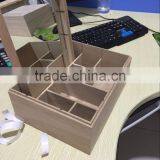 Wooden Natural Jewelry Gift Packaging Box Witjh Mirror thumbnail-3