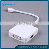 Mini DP DisplayPort To VGA DVI Cable Adapter Converter thumbnail-3