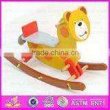 2015 Newest Mechanical Horse Toy for Kids,Children Design Wooden Rocking Horse,Excellent Child Wooden Rocking Horse Toy WJY-8008 thumbnail-3