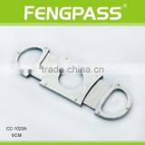 CC-1020A 9.0cm 2CR13 Stainless Steel Oval-Shaped Full Stainless Steel Cigar Cutter thumbnail-2