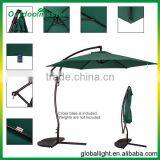 9ft Patio Banana Outdoor Umbrella With Cross Base thumbnail-4