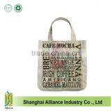 New Women Cotton Linen Shopping Bag Fashion Shoulder Handbag Custom Craft Tote Bags thumbnail-1