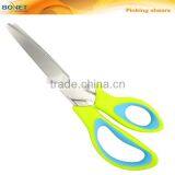 S21012 9-1/2" Stainless Steel Plastic Handle Pinking Dressmaker Shears